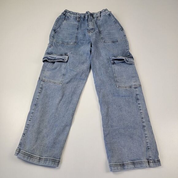 Almost Famous Jeans 90s Style Baggy Straight Size XL Light Wash High Waist - Picture 1 of 10